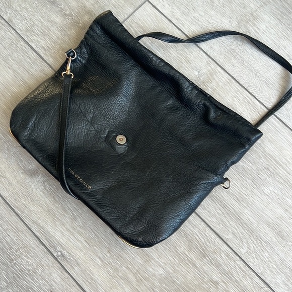 See by Chloe black pebbled leather fold over cross body purse - Picture 10 of 10